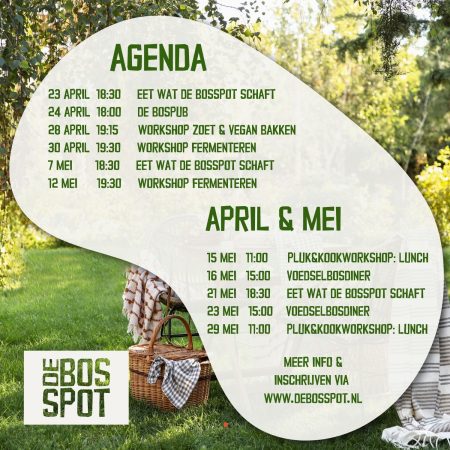 Agenda april mei 2026